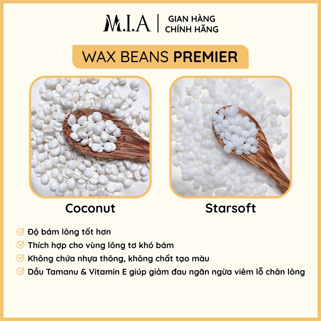 Sáp Wax Lông Nóng MIA WAXING wax lông nách, lông chân Siêu Bám Lông ...
