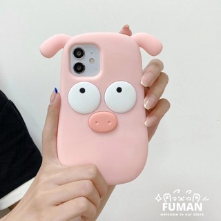 Ốp Điện Thoại Silicon Hình Heo Hồng 3D Cho iPhone 14 Plus 14 13 12 11 Pro Max 8 7 6 6s Plus SE 2020 2022