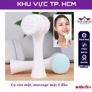 Cọ rửa mặt, massage mặt 2 đầu - mềm mại, siêu sạch
