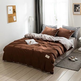 Bộ chăn ga gối Cotton Tici M2T bedding - chăn ga phong cách Hàn Quốc màu sắc lạ mắt - miễn phí bo chun