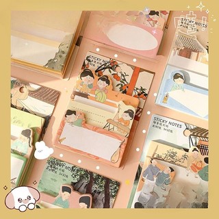 Giấy Note Cute Hoạt Hình Nhớ Nhiều Màu Đồ Dùng Học Tập Sáng Tạo Vintage VPK19
