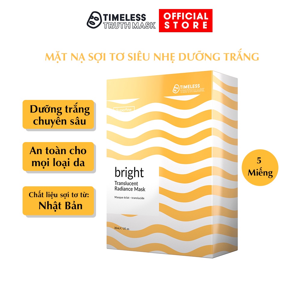 Ảnh Mặt nạ sợi tơ siêu nhẹ làm trắng da, bổ sung collagen Timeless Truth Mask Superfine Bright (30ml x 5 miếng) 2