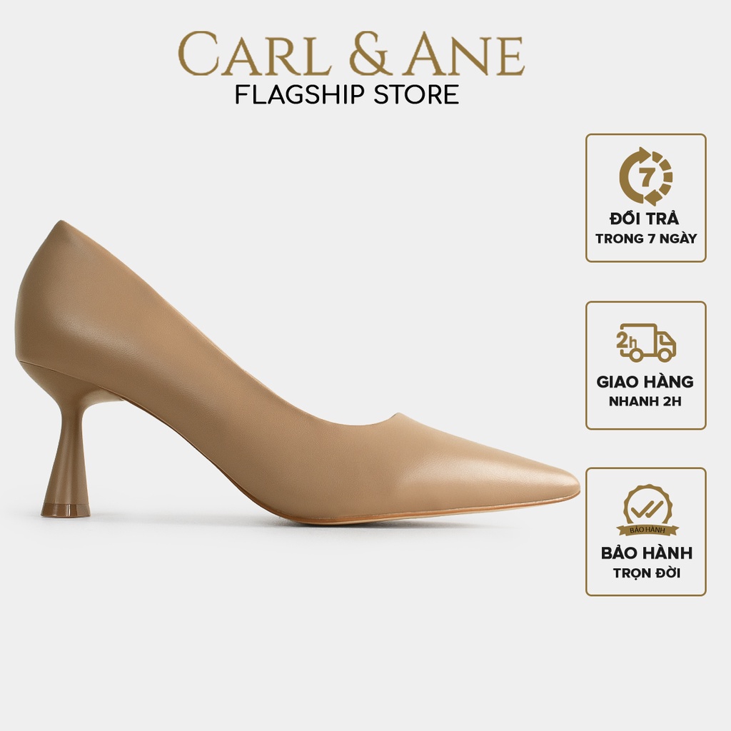 Carl & Ane - Giày cao gót bít mũi thời trang công sở gót nhọn cao 7cm ...