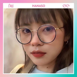 Gọng kính cận thời trang nữ nam mắt tròn ngố cá tính hottrend phong cách Nhật Hàn chống tia UV và bức xạ đẹp rẻ 073