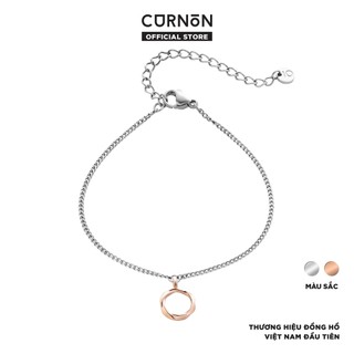 Vòng Tay Nữ Curnon Hazel Bracelet - Trang Sức Phụ Kiện Đeo Tay Thời Trang - Thiết Kế Basic dịu dàng mặt tròn xoắn