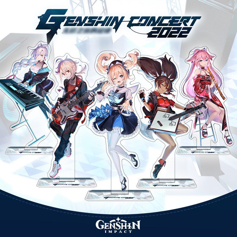 Mô hình Standee GENSHIN IMPACT ver CONCERT 2022 game mica acrylic anime ...