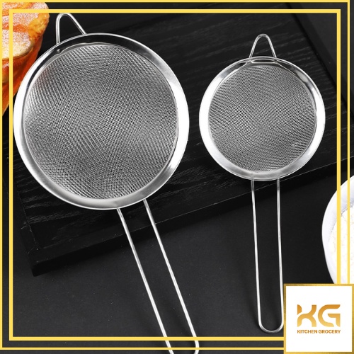 Vợt lưới lược thực phẩm, dầu ăn inox có 1 quai gác | Shopee Việt Nam