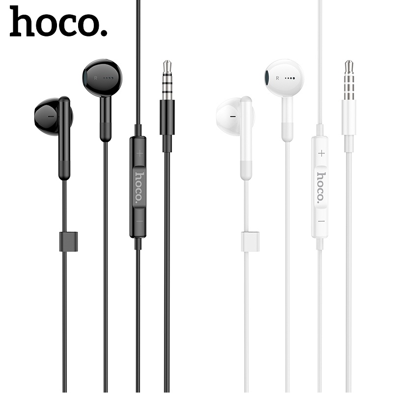 Hoco 100% original m93 wire control earphones with microphone 3.5mm aux ...