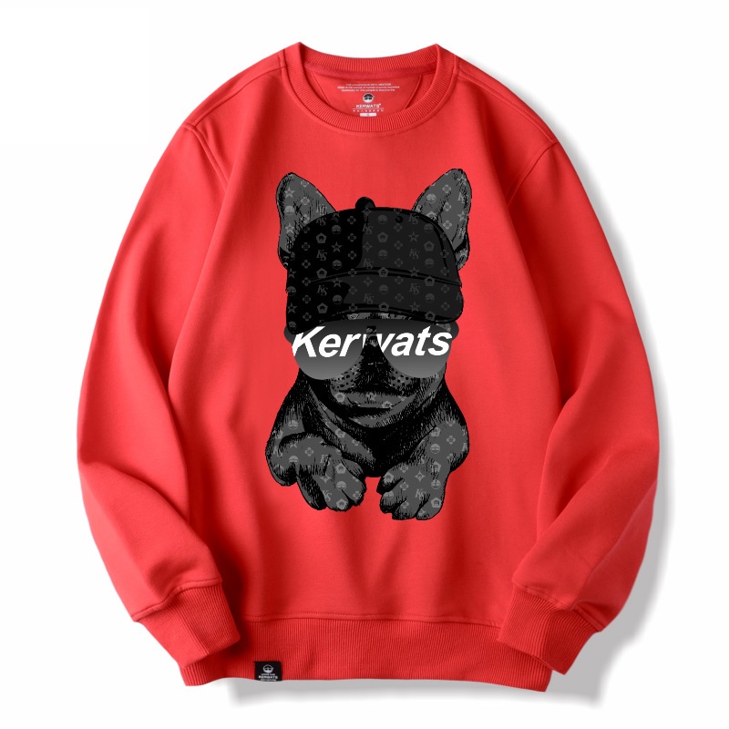 Áo Sweater Nam HappyFamily In Hình Chú Chó Pug Kervats Chất Cotton 100 Cao Cấp