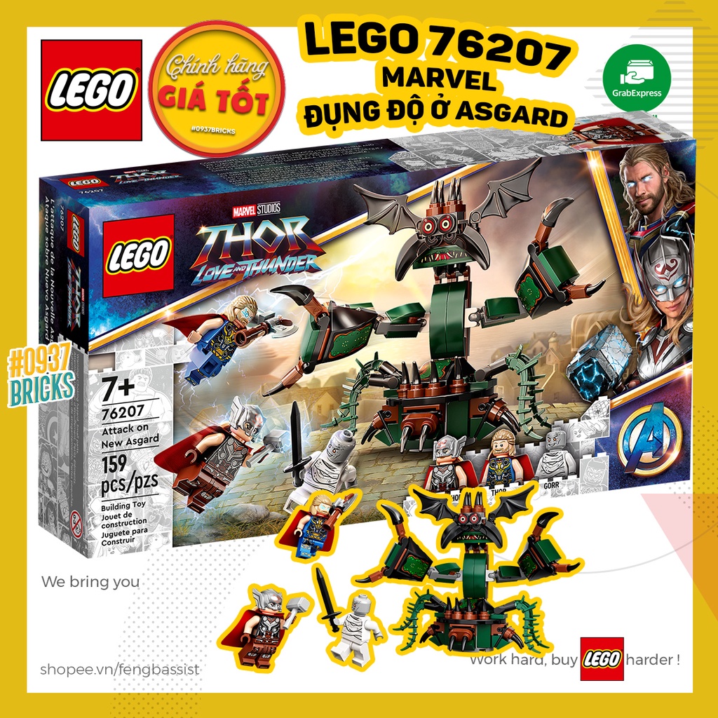 [RẺ VÔ ĐỊCH] LEGO 76207 ĐỤNG ĐỘ Ở NEW ASGARD THOR THẦN SẤM 0937BRICKS ...