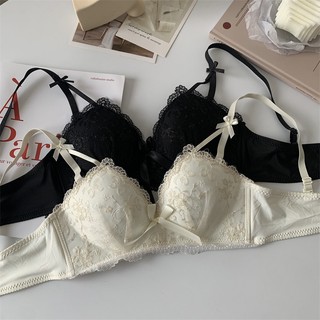 Áo lót Thêu Hoa Không Dây Nâng Ngực 3 / 4 Mỏng Nhẹ Thời Trang Quyến Rũ Dành Cho Nữ