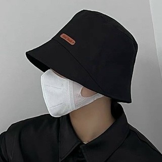 Mũ bucket nam nữ nón tai bèo vải kaki dáng cụp màu trơn basic logo Handmade - Bự Store