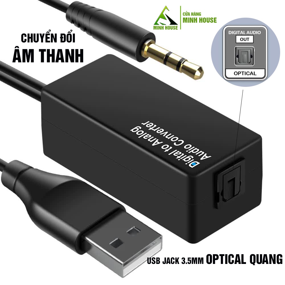 Usb Optical đầu Nối Bộ Chuyển đổi âm Thanh Từ Cổng Quang Sang Cổng Usb Hoặc Jack 35mm Shopee 6806