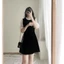V01-D90cm Váy Nhung trơn hàng loại 1 pha chất tơ mềm ánh nhũ 2 màu đen và đỏ(hàng có sẵn-ảnh thật chụp canh)