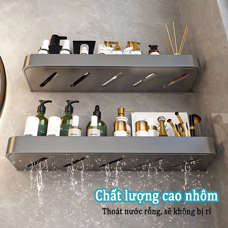 Ảnh MEIDOOBồn tắm Rack lưu trữ không lỗ Rack Kim loại nhôm Rack Dễ dàng cài đặt và sử dụng trongphòngtắm 3