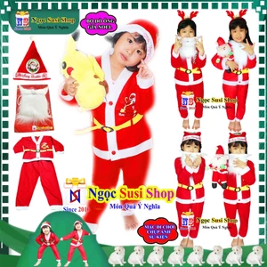 BỘ ĐỒ ÔNG GIÀ NOEL CHO BÉ YÊU QUẦN ÁO NOEL Từ 1 - 11 Tuổi - CHẤT VẢI NỈ BÁN LẺ GIÁ SỈ