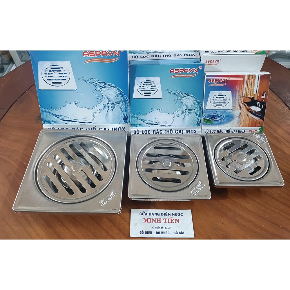 Lược rác, phiễu thoát nước sàn kích thước 10x10cm, 12x12cm, 15x15cm ...