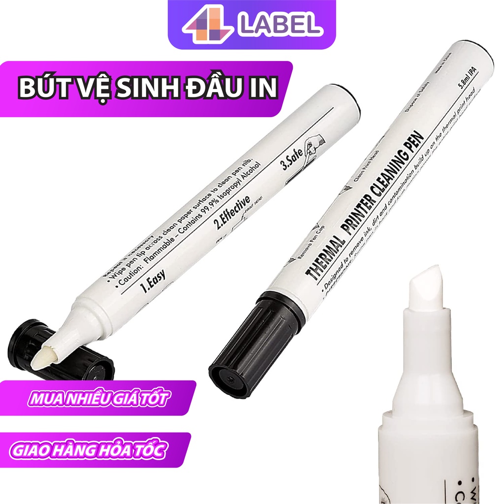 Bút vệ sinh làm sạch đầu in cho máy in nhiệt 4B, HPRT N41, Xprinter ...
