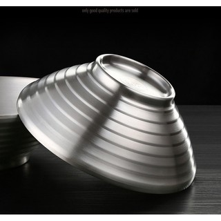 Tô chén bát  ăn cơm ăn mì  2 size 22cm và 20 cm inox 304 chống nóng chống trượt  -  to an com