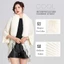 VVDZA Lông Thú Giả Cổ Áo Cardigan Thời Trang Cape Cloak Sang Trọng Quấn