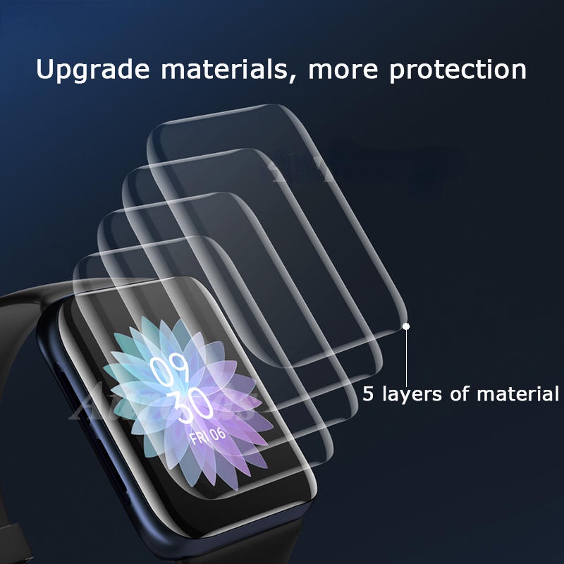 Dành Cho OPPO Watch Free 2 3 Pro 46mm 42mm 41mm Đồng Hồ Thông Minh Bảo Vệ Màn Hình Phim Hydrogel Phim Bảo Vệ Bao Da Dành Cho OPPO Band 2 Phim