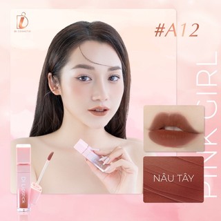 Son Kem Lì DI Cosmetic mua 1 tặng 1 siêu mềm môi, không chì