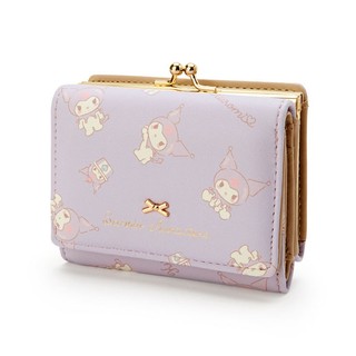 GS4 Sanrio HelloKitty mymelody Kuromi Pompom Purin PU Nữ Ví Ngắn Dây Kéo Khóa Hoạt Hình Cá Tính Túi SG