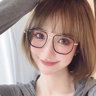Kính Mắt Chống Bức Xạ Vintage Polygon Khung Kim Loại Ánh Sáng Xanh Có Thể Thay Thế Ống Kính Sắc Thái Cho Nữ / Nam