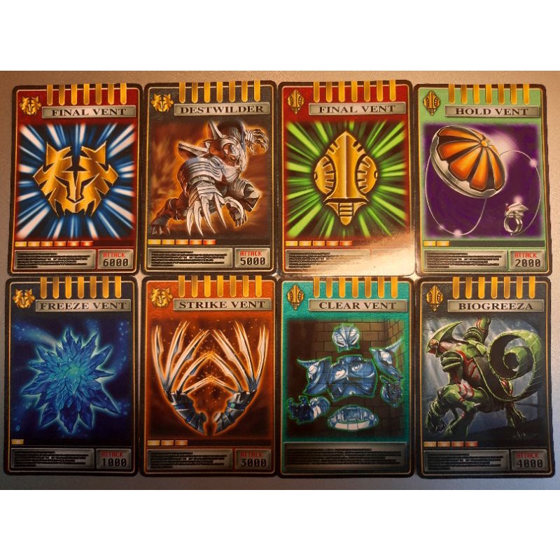 [Thẻ Kamenrider] Combo 8 thẻ bài Avent Card nhựa của Kamenrider Tiger ...