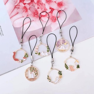 Vòng Hoa Gắn Điện Thoại Hình Thỏ / Mèo / Hươu Cho Cặp Đôi