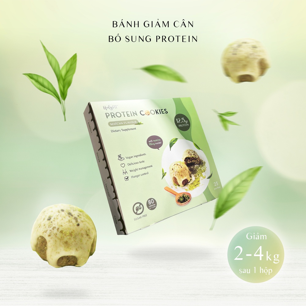 Ảnh Bánh Giảm Cân Cookies HolyFIT Vị Socola (Chocolate) Kiểm Soát & Giảm Cơn Thèm Ăn, Bổ Sung Protein (Đạm), Giảm Mỡ Hiệu Qu 1