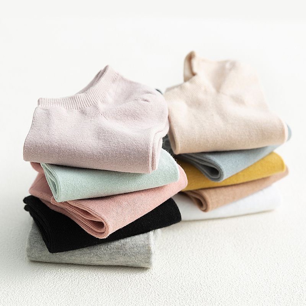 Tất vớ cổ ngắn chất liệu vải cotton co giãn 4 chiều, nhiều màu dễ phối đồ - Ekiu Shop