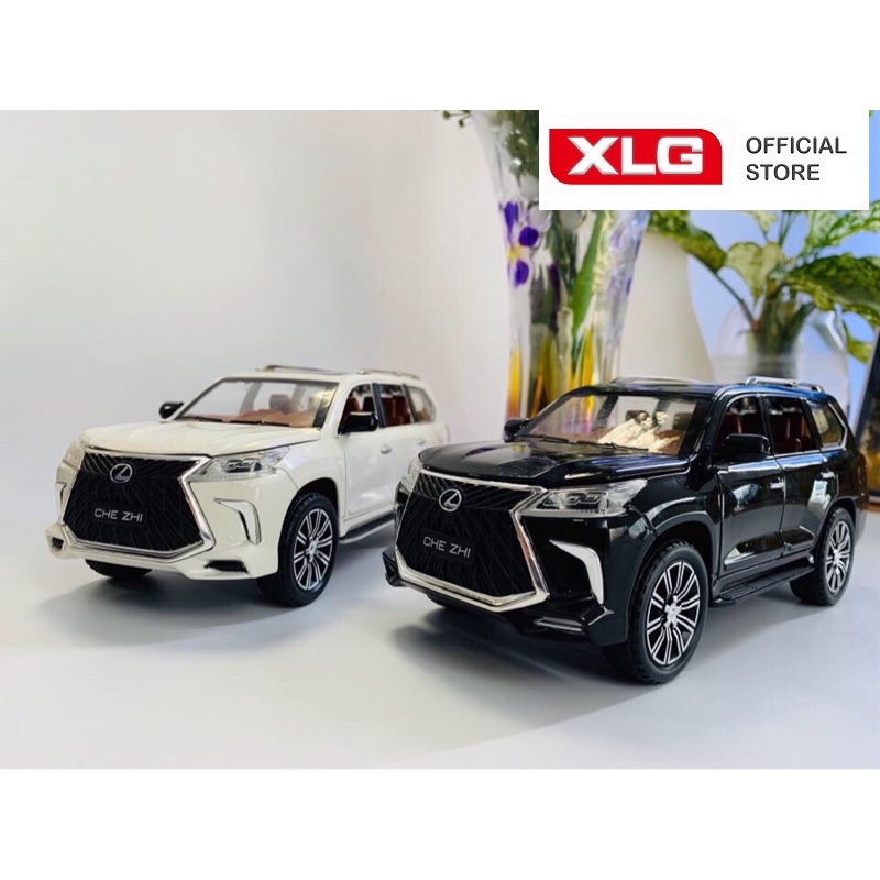 Ảnh Mô hình xe ô tô Lexus LX570 1:24 XLG bằng hợp kim có đèn led âm thanh 2
