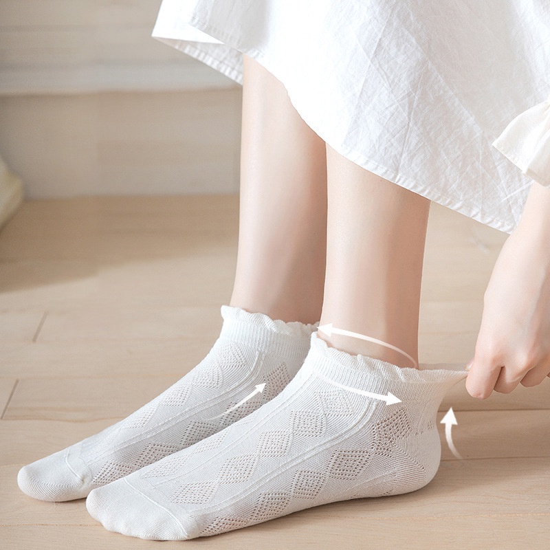 White Socks Maiden Lovely Sweet Ankle Sock Cotton Socks Short