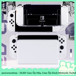 Oled/V1/V2 Case Ốp Máy, Case Ốp Dock Trong Suốt Nhiều Màu Crystal Dành Cho Nintendo Switch