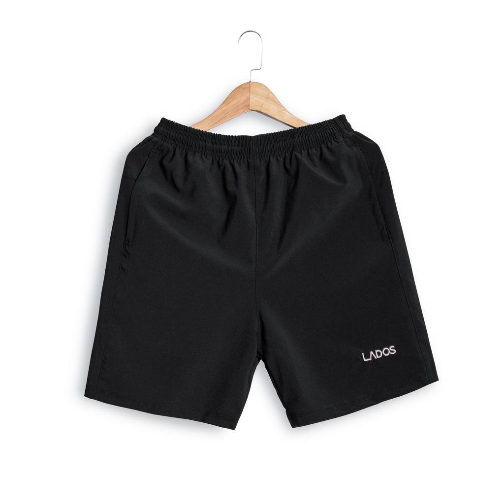 Quần short dù thể thao Nam co giãn có dây rút LADOS 4086, chạy bộ, tập gym, túi có khóa kéo