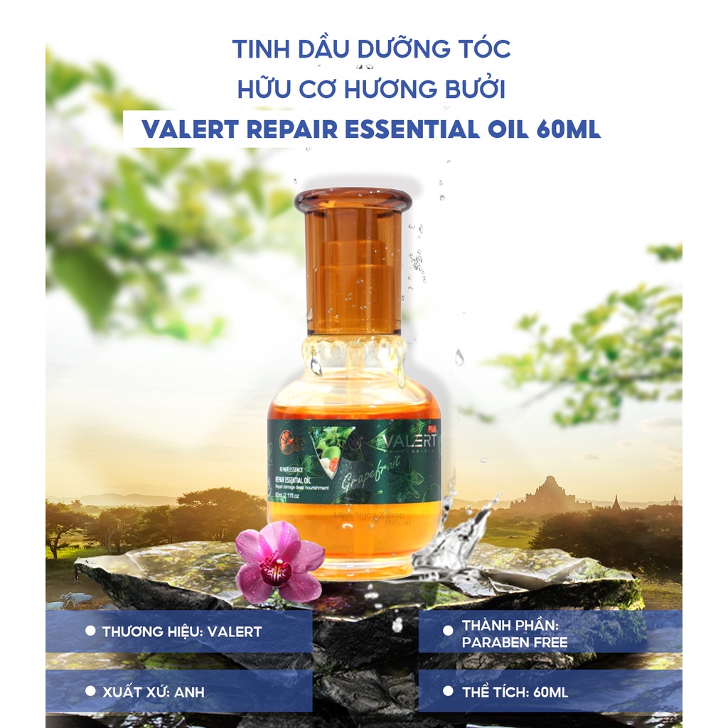 Tinh Dầu Bưởi Grapefruit Nguyên Chất 60ML giúp giảm rụng tóc,  kích mọc tóc