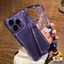 Ốp Điện Thoại Acrylic Cứng Chống Sốc Màu Tím Sang Trọng Cho IPhone 11 12 13 14 Pro Max XR X XS Max 7 8 Plus