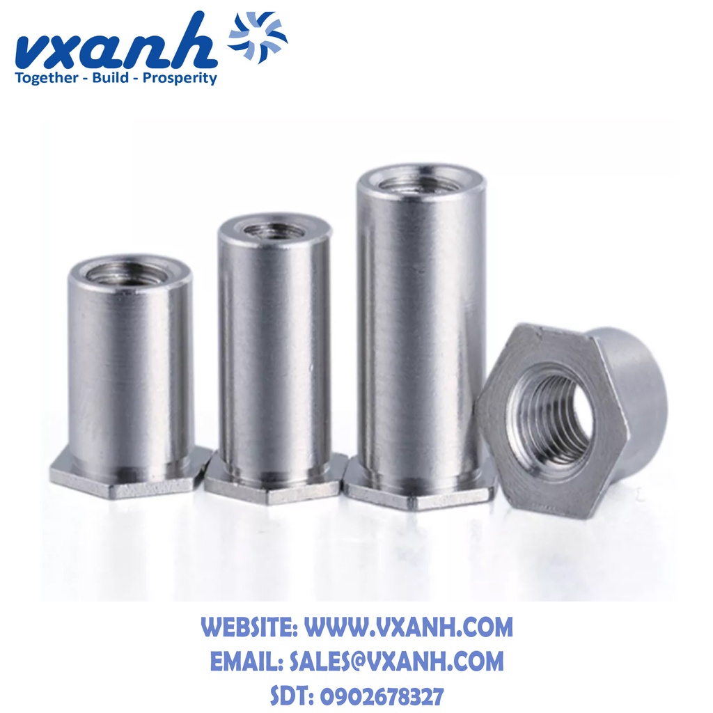 TRỤ TÁN REN TRONG, ĐINH TÁN, BULONG ÉP, ỐC ÉP, TÁN TRỤ TỰ GIỮ PEM THÉP ...