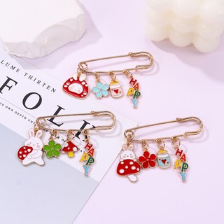 Ghim Cài Ba Lô Tráng Men Hình Thỏ Con Dễ Thương Sáng Tạo Thích Hợp Làm Quà Tặng Cho Bạn