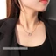 Dây chuyền titan nữ không gỉ mạ vàng 18k mặt thiên nga đính đá lấp lánh thiết kế trẻ trung