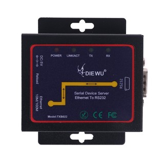 Dusur DB9 RJ45 sang RS232 Ethernet TCP IP Mô-đun máy chủ nối tiếp Thiết bị Ethernet Bộ chuyển đổi giao tiếp TXB022