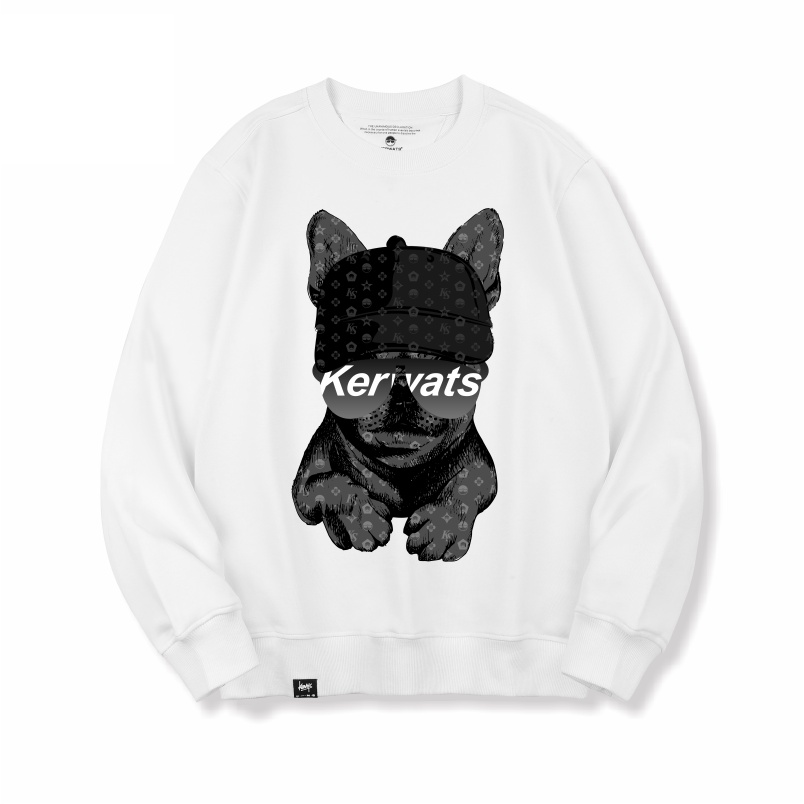 Áo Sweater Nam HappyFamily In Hình Chú Chó Pug Kervats Chất Cotton 100 Cao Cấp