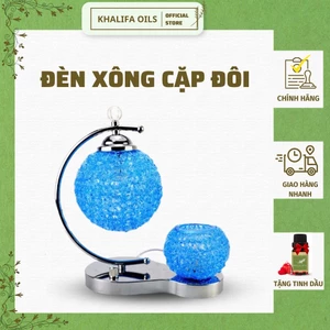 Đèn Xông Tinh Dầu Bát Tràng Cặp Đôi Khalifa Tạo Hiệu Ứng Đẹp Thanh Lọc Không Khí Hàng Chất Lượng