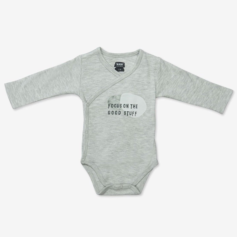 [MD203] Body chip cài chéo MINENE chất liệu organic cotton cho bé trai và gái