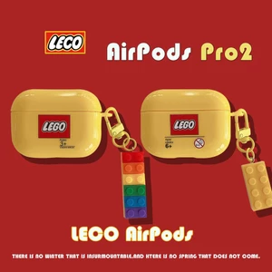 Vỏ bảo vệ tai nghe AirPodsPro2 màu vàng bóng Lego cho AirPods4ANC 2024 Vỏ bảo vệ tai nghe AirPodsPro3 mới Thích hợp cho AirPodsPro Vỏ AirPods2gen