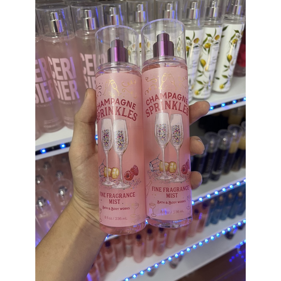 body mist, Xịt Thơm Champagne Sprinles 236ml Hương Thơm Sâm Panh, Cá Tính, Sang Trọng