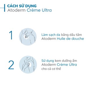 Kem dưỡng ẩm dành cho da nhạy cảm và da khô Bioderma Atoderm Crème Ultra 200ml