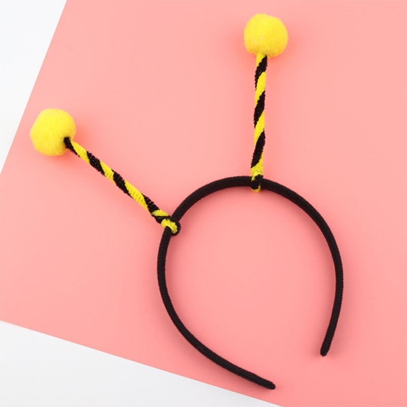 FL Bee Headband Ong Tentacle Hair Bands Côn Trùng Cosplay Phụ Kiện Tóc Cho Trẻ Em Phụ Nữ Ong Đảng Ủng Hộ Trang Trí