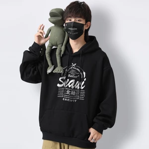 Áo Hoodie Unisex HappyFamily SEOUI Thiết Kế Đẹp Trẻ Trung Chất Cotton 100 Cao Cấp-2 Màu Trắng/Đen
